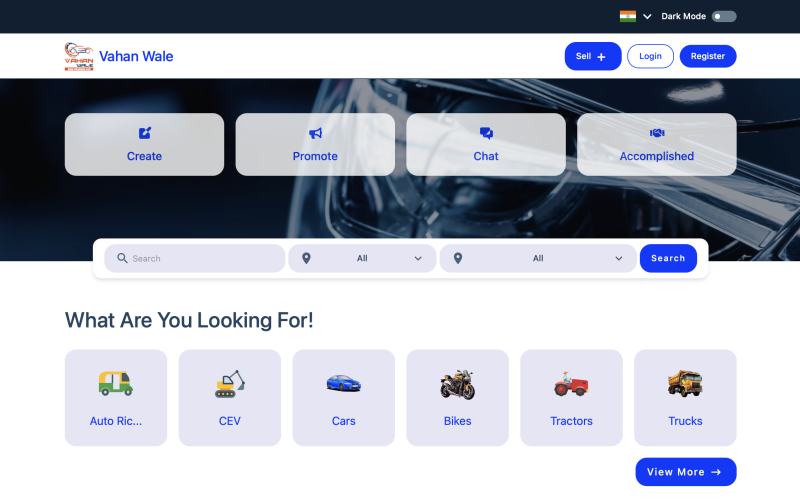 Vahan Wale : Buy & Sell Vehicles - Classified App & Website